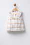 100% cotton woven baby girl plaid dress