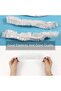 Shower Cap Disposable - 100 Pcs Thickening Women Waterproof Shower Caps Free Size, Clear - 3
