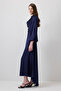 Draped Satin Dress - 3