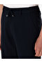 Navy Blue Slim Fit Elastic Waist Lace up Woven Shorts 50305677-Vr033 - 5