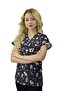 Unisex Cute Friends Patterned Doctor Nurse Veterinary Surgical Single Top Scrubs Uniform