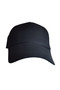 Black Unisex Sports Hat Summer Cotton Sweatband & Air Holes Embroidered - 4