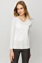 Women's V-Neck Camisole Cotton Blouse White - 7