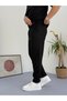 Black Report Ottoman Fabric Single Pocket T-Shirt-Pants Set of 2 with Single Back Pocket - 6