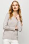 Women's V-Neck Camisole Cotton Blouse Stone - 2