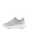 Comfortable Lace-Up Walking Shoes Gray Smoked Women's Sneaker - 2