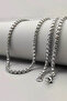 Knitted Model Silver Men's Tarnish Stainless Steel Necklace Chain - 3