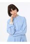 Poplin Hijab Dress with Embroidery Detail - Baby Blue - Benin - 6