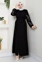 Black Ferace with Embroidered Sleeve