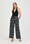 Comfortable Cut Trousers with Lace-Up Waist - 5