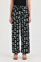 Comfortable Cut Trousers with Lace-Up Waist - 2