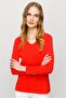 Women's V-Neck Camisole Cotton Blouse Orange