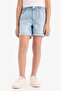 Paperbag Light Blue Girl's Shorts B8113A8/Nm39 - 4