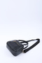 Black Shk225 Faux Leather, Two Compartments with Zipper, Hand, Arm and Shoulder Bag with Column Strap - 7
