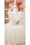 Cream Glitter Romper Baby Girl Dress, Custom Made Girl's Dress, Birthday Dress, Photography Dress - 3