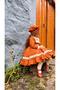 Tan Vintage Baby Girl Dress, Birthday, Photo Shoot Dress, Suitable for Ages 0-12 - 4