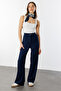 Women's Oversize Palazzo Trousers Pantolon-001 - 3