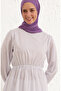 Ruffled Skirt Tunic 4343-01 White Lilac - 4