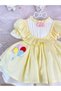 Yellow Balloon Vintage Baby Girl Dress, Custom Made Girls' Dress, Birthday Dress, Photo - 3