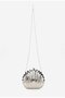 Metallic Seashell Bag Silver