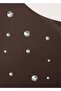 Asymmetrical Swimsuit with Metallic Details - 5