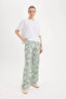 Wide Leg Patterned High Waist Trousers C4042Ax25Sp - 2
