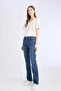High Waist Pocketed Jean Trousers D7971Ax25Sp - 4