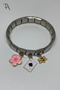 Spades Ace Flower and Bee Charm Gift Italian Charm Bracelet Steel 9mm - 3