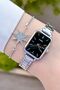Women Wrist Watch with Dial Black Cord Metallic Color 24 Months Guarantee - 4