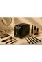Faux Leather Makeup Bag Organizer Travel Type Bag Size: 22X15Cm
