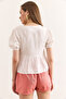Women's Ecru Lace Detailed Woven Blouse Blz-19002947 - 6