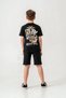 Ust Top and Back Printed Boy Shorts - T-Shirt Set - 8