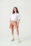 Girl's Shorts with Embroidery on the Waistband - 3