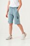 Cargo Pocket Pocket Cover Lieve in Yourself Printed Boy Shorts - 7