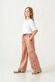 Cargo Pocket Legs Riveted Pocket Cover Inspiration Printed Girls' Sweatpants - 3