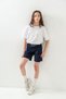 Girl's Shorts with Embroidery on the Waistband - 3