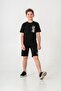 Vacation Time Printed Leg Print Detailed Boys Shorts - T-Shirt Set - 2