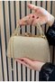 Women's Silver Crystal Big Stone Evening Dress Bag Special Occasion Bag - 7