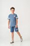 Brooklyn College League Printed Boys Shorts - T-Shirt Set