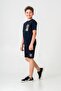 Vacation Time Printed Leg Print Detailed Boys Shorts - T-Shirt Set - 3
