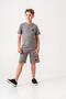 Ust Top and Back Printed Boy Shorts - T-Shirt Set - 4