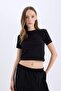 تي شيرت Cool Fitted Crew Neck أساسي سادة بأكمام قصيرة Z8790AZ25SM - 3