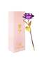 trandafir, 24K, violet/auriu, plastic, 25 cm