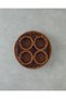 Boho Plastic Rattan 5 Piece Presentation Rack 27X27X5 cm Brown
