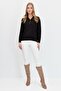 Women's Polo Neck Angelina Basic Blouse Black - 2
