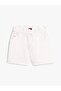 Ommy Jeans Women's Yale Blue Cotton‑Linen Shorts - 5