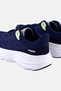 Women Lace Up Brand Logo Outdoor Shoes, Navy - 3