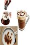 16-Piece Coffee Art Stencil Maker Clear 11x8x0.1centimeter - 3