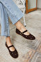Kleber Women's Brown Real Suede Shoes - 3