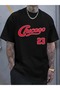 Chicago 23 Letter Printed Short Sleeve T-Shirt for Men, Casual Outdoor Trip Round Neck Top